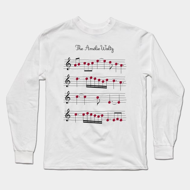 The Amelie's Waltz raspberries movie fan art Long Sleeve T-Shirt by Rozbud